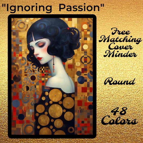 EXCLUSIVE! "Ignoring Passion" by Anne-Laure Goupil ~Distracted By Diamonds Diamond Painting Kit~ ROUND DRILL w/ Free Gift! Ships From uSA