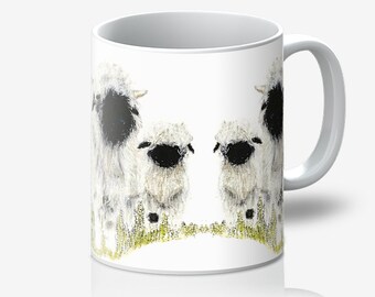 S04 Cheviot Sheep Personalised Ceramic Mug Perfect Gift. S04 Cheviot Sheep Personalised Ceramic Mug Perfect Gift.