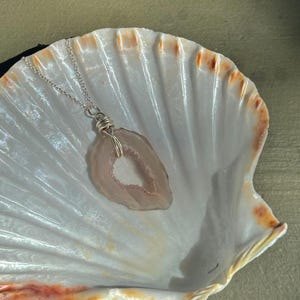 Agate Necklace | Sterling Silver Druzy Geode Pendant, Natural Agate Crystal Necklace, Raw Crystal, Wire Wrapped Gemstone Jewelry, Handmade