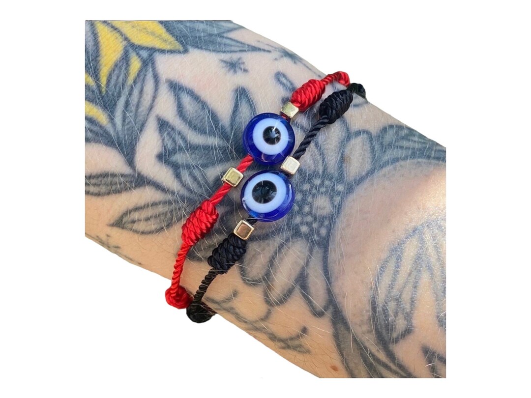 Evil Eye Bracelet Nazar Red Evil Eye Bracelet Spiritual Etsy