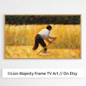 Samsung Frame TV Art, Vintage French impressionist Art, Georges Seurat Frame TV Art, Television art, Digital TV File, samsung art tv