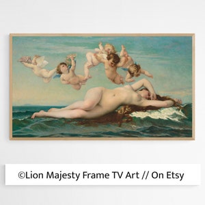 Valentine's Day Samsung Frame TV Art, The Birth of Venus Frame tv art, Digital TV File, samsung art tv, Art for tv, Valentines Day