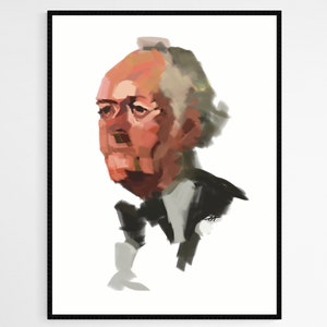 Printable Wall Art, Portrait Wall Art, Figure Painting Wall Art, Expressive Art Print, Minimalistic Print, Face Painting Print, Cool Art