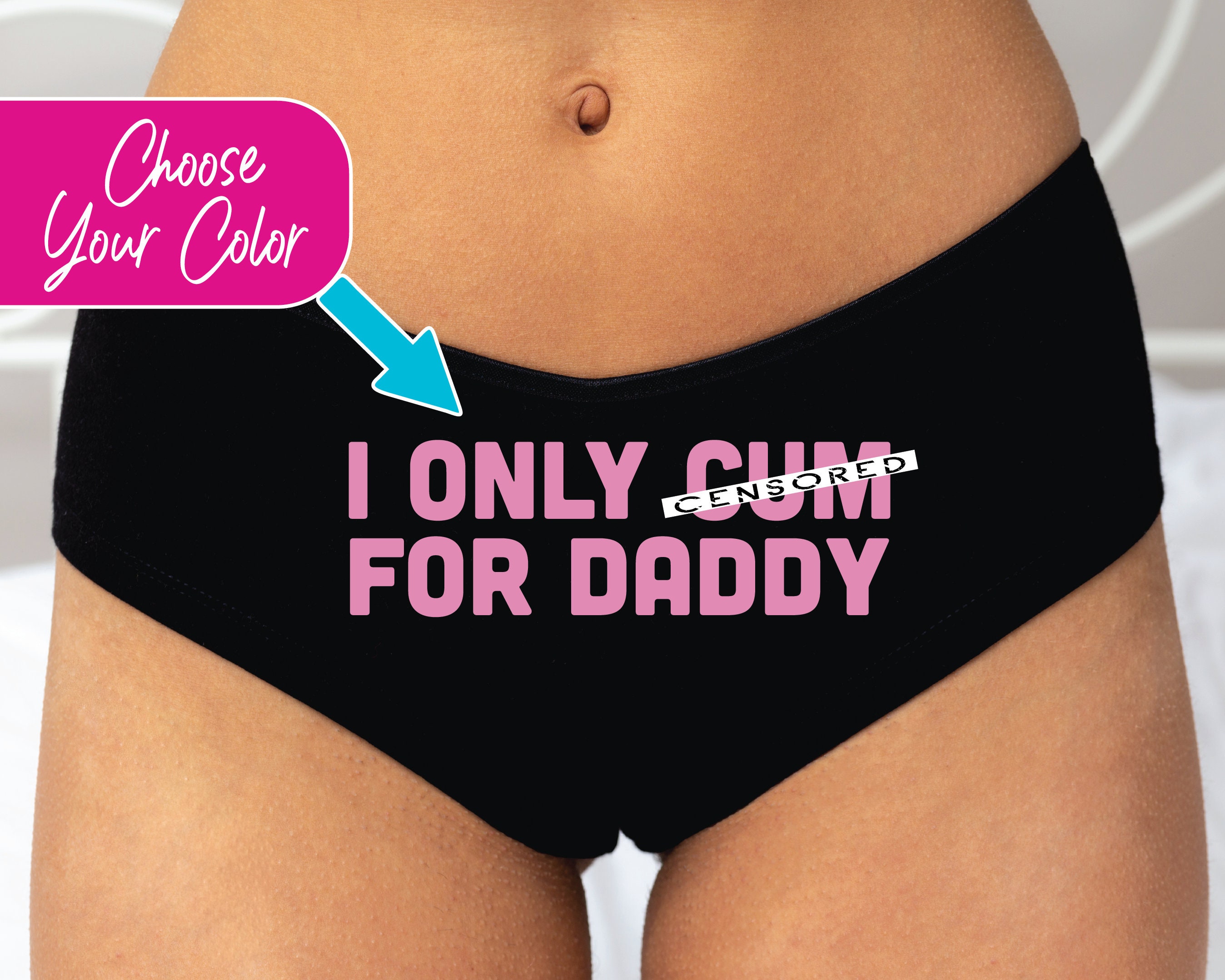Naughty Underwear Daddy Panties DDLG Booty Shorts Kinky Panties Slutty  Panties Bachelorette Party Gift I Only Cum for Daddy -  Canada