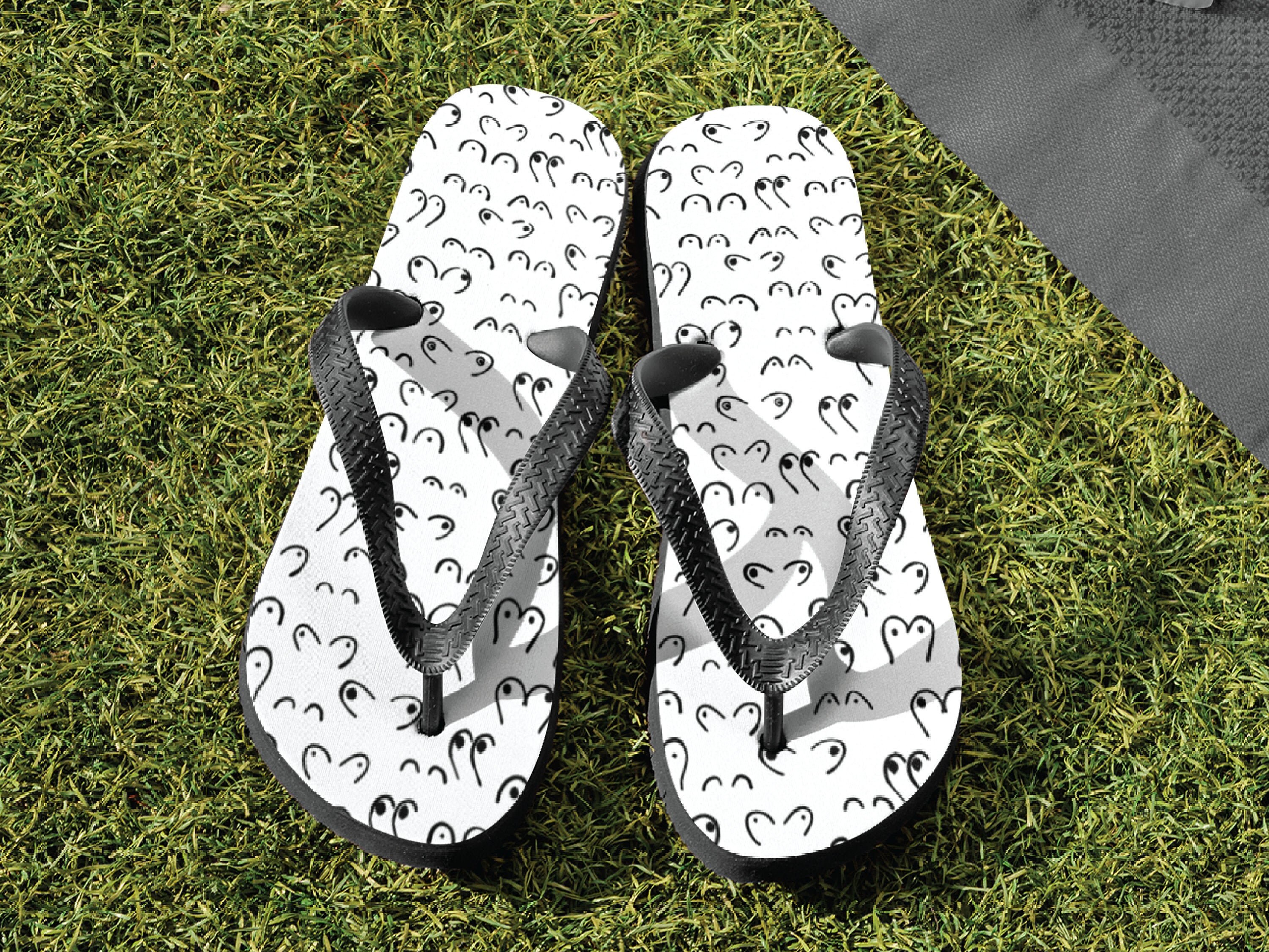 Boob Flip Flops Unisex Beach Flip Flops Unisex Beach - Etsy Finland