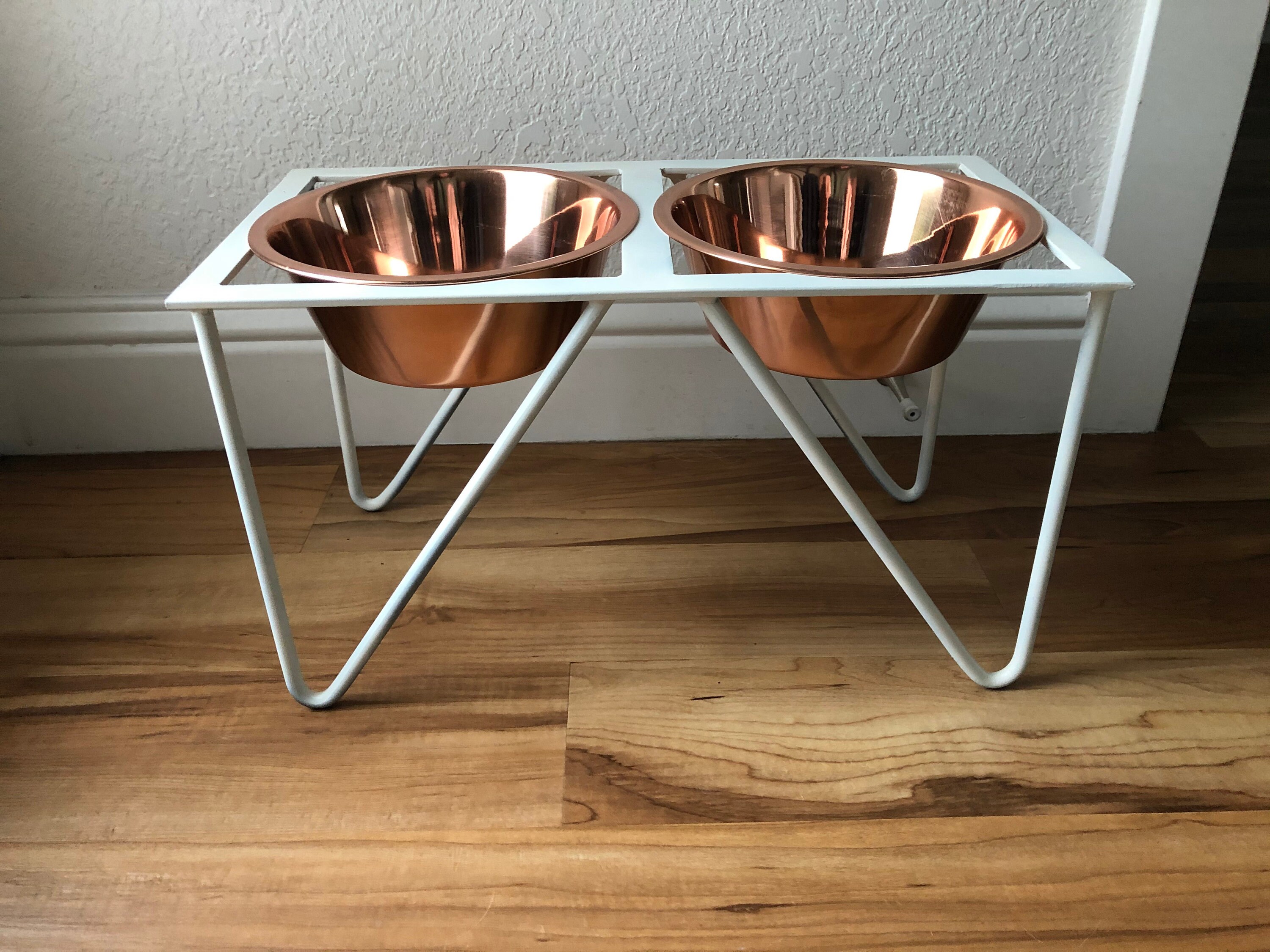 Metal Dog Bowl Stand Etsy