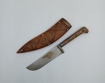 Authentique couteau pchak ouzbek vintage - fait main, durable, léger, URSS, Chust