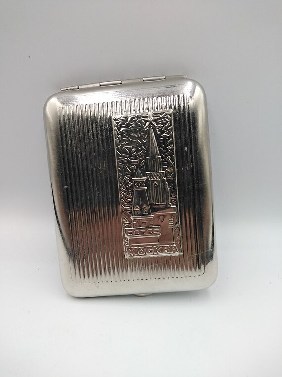 Soviet Vintage Cigarette Case, Moscow Kremlin, Stalin, Lenin, Soviet  Vintage, Made in USSR, Soviet Union, Communist Party (3)
