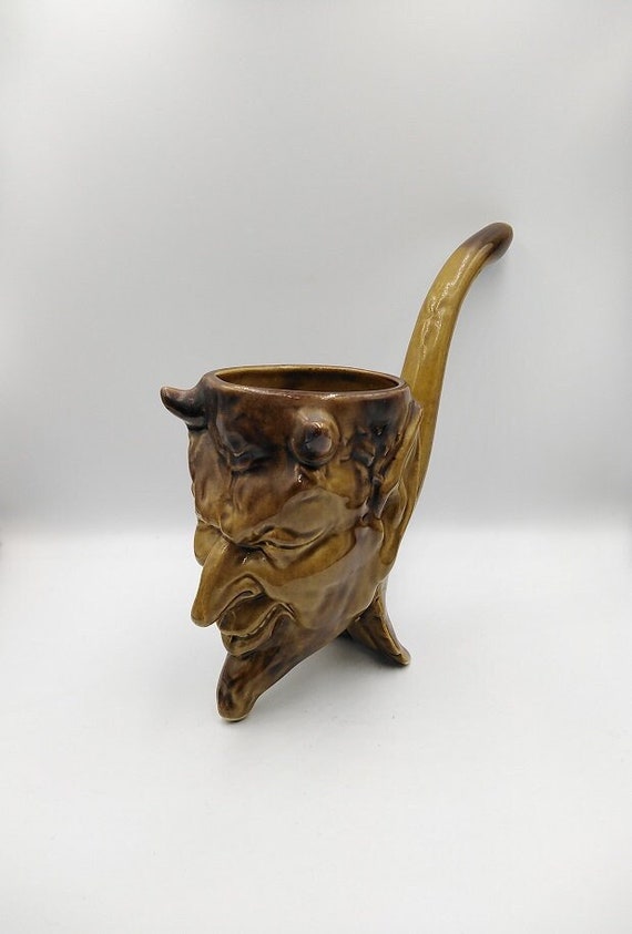 Devil Face Pipe Vintage Ceramic Devil Ashtray Soviet Etsy