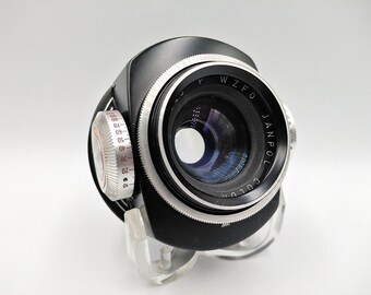 Lente vintage Janpol Color 5,6/80 mm PZO M42 4 filtros Polônia