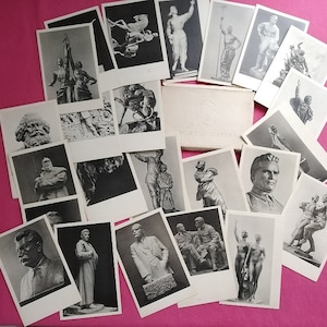 Stare pocztówki radzieckie, Fotografie rzeźb, Epoka radziecka, Wyprodukowano w ZSRR, Stary ZSRR, Lenin, Stalin (4)