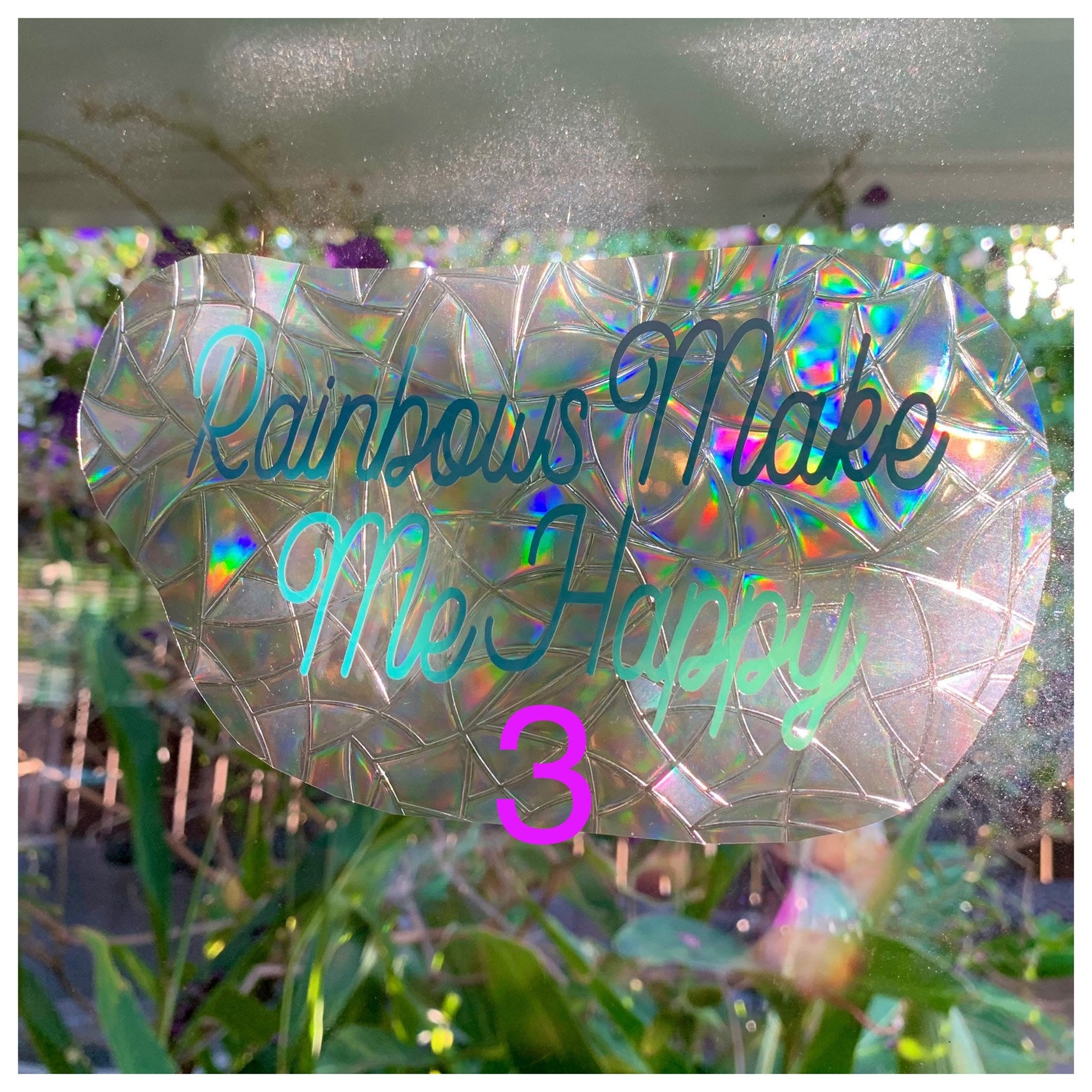 Positive Affirmation Rainbow Window Prism Sticker Decals and - Etsy