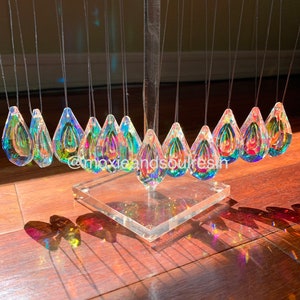 1 Hanging Teardrop Prism Crystal Suncatcher