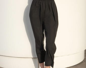 Pantalones holgados de Tencel: joggers casuales de cintura alta