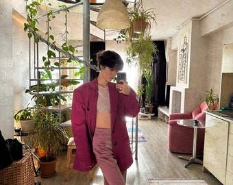 Pantalones de pana para mujer: pantalones holgados de cintura alta