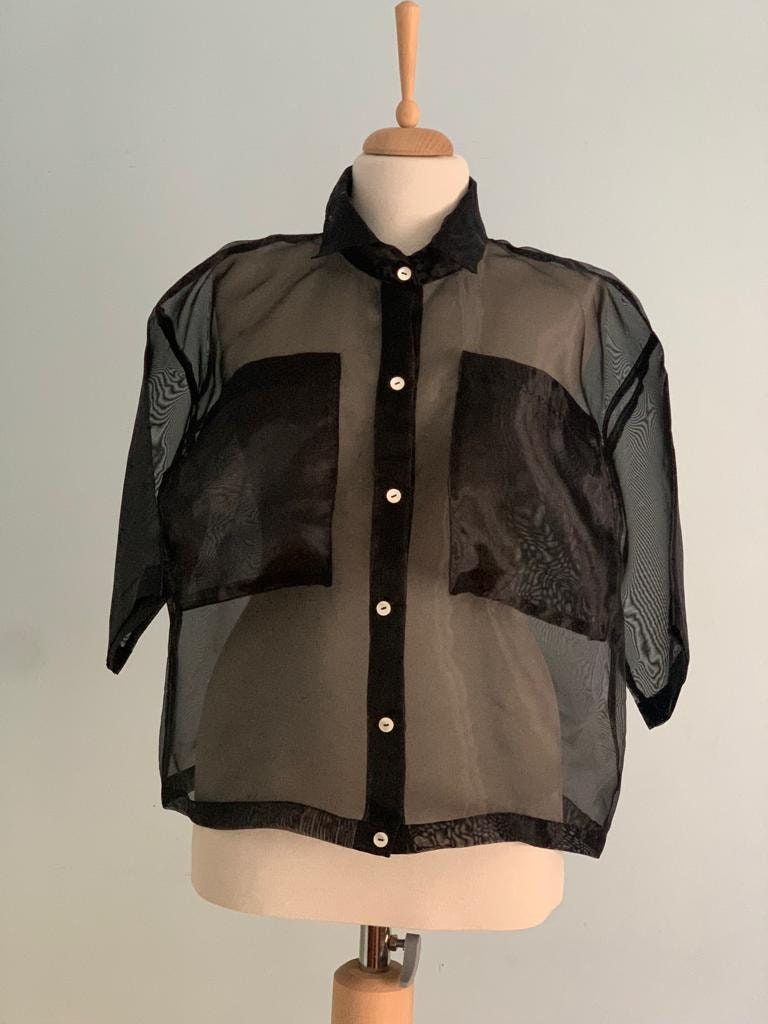 Mesh Bolero - See Through Cover up - Puff Sleeved Mesh Shrug - Cover up ...