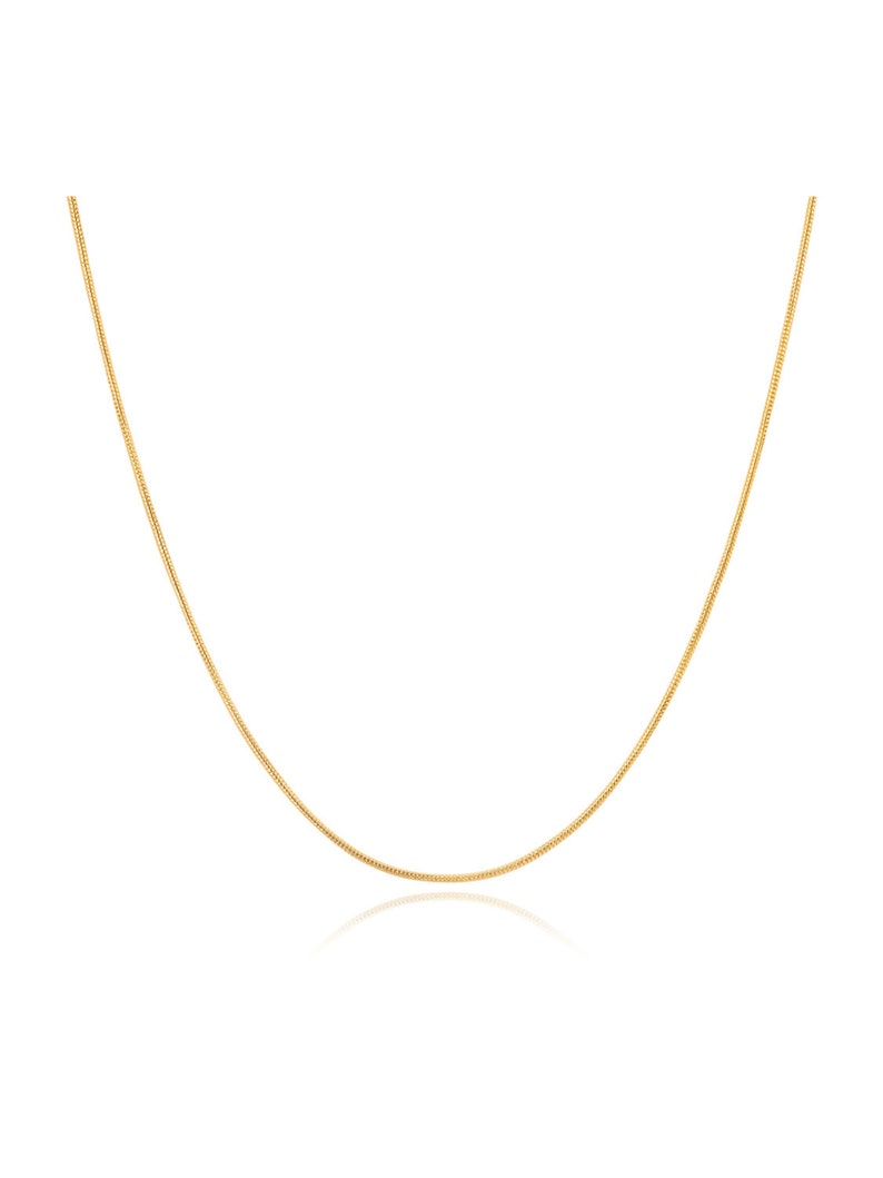 Collier gold choker, serpentine choker, Dainty choker, Minimalist choker, chain choker, Delicate choker, Minimal jewelry, Dainty jewelry image 4