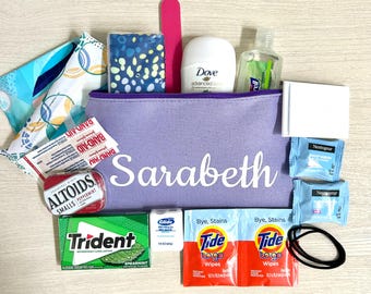 Personalized Backpack Emergency Kit, School survival kit, teen girl locker supply kit, backpack supplies, tween teen easter basket gift