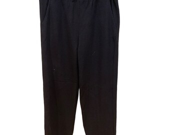 Pantaloni St. John Sport Santana in maglia con piccole tasche con coulisse USA Vintage