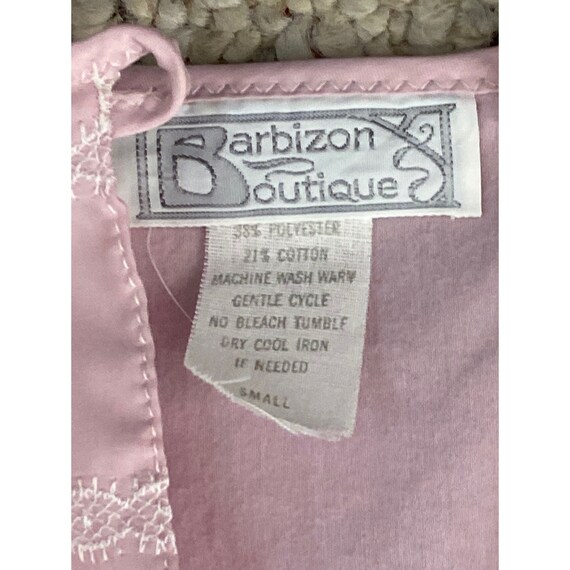 Vintage 70's Barbizon Nightgown Pink Embroidery L… - image 8