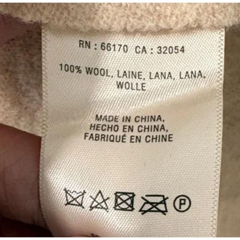 Anthropologie Rosie Neira Denissa wollen trui met strikband dames, XL beige afbeelding 11