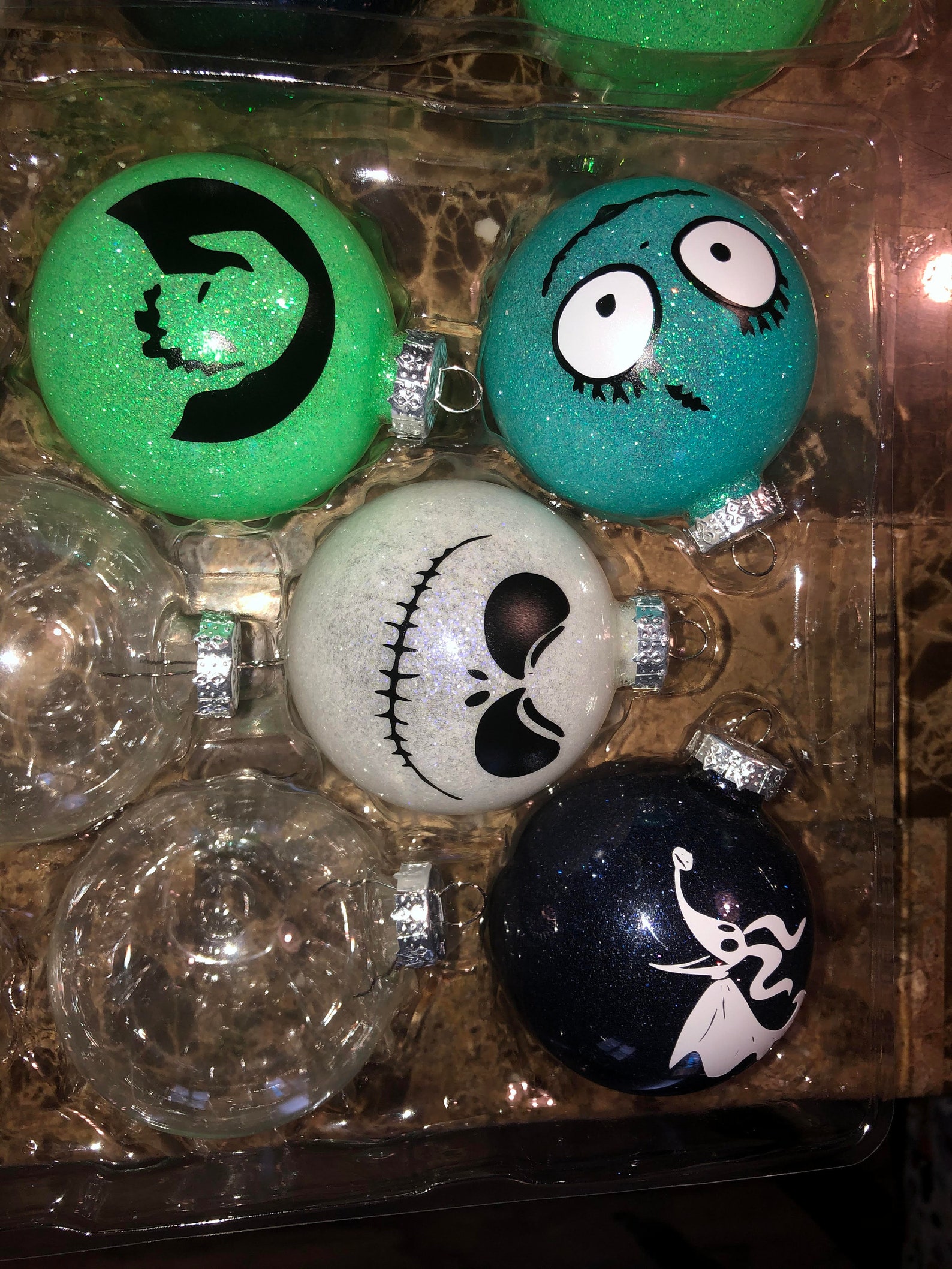 Nightmare Before Christmas Ornament Set | Etsy