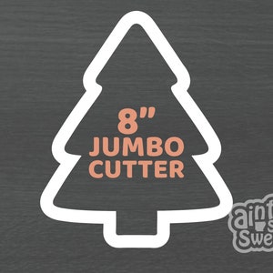 BIG Christmas Tree Cookie Cutter, Big Evergreen Pine (Cookie, Clay, and Fondant Cutter) EXTRA LARGE 8&quot;