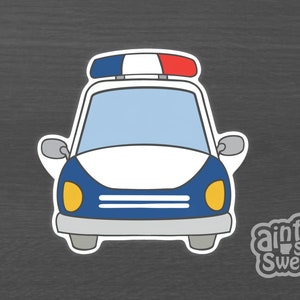 Police Car Cookie Cutter, Cop Cruiser (Cookie, Fondant, and Clay Cutter)