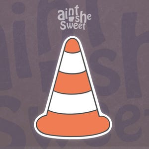 Traffic Cone Cookie Cutter, Construction Cone Cookie Cutter, Work Zone Birthday Party - FAST SHIPPING!