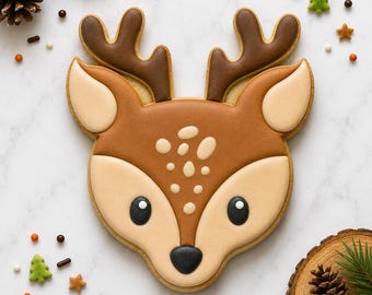 Deer Cookie Cutter, Woodland Animal Cookie Cutters (Cookie, Clay, and Fondant Cutter)