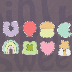 Marshmallow Charms Cookie Cutter Set for St. Patrick's Day (Cookie, Fondant, and Clay Cutter)