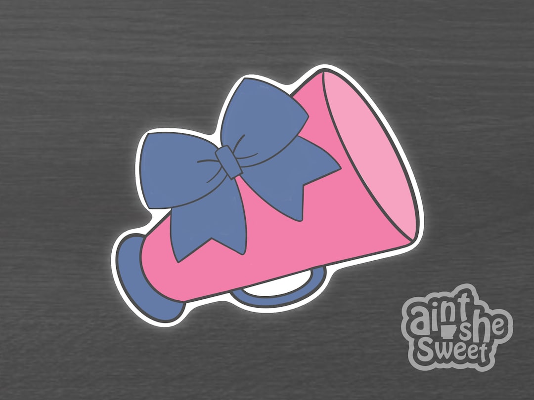 Megaphone With Bow, Cookie Cutter, Cheerleader Speaker Phone, Cheer
