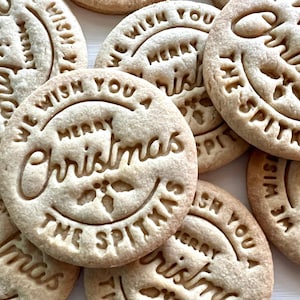 Personalized Cookie Cutter for Christmas, Stamp with Family Name, Custom Christmas Gift, Gift for Baker