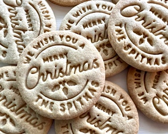 Personalized Cookie Cutter for Christmas, Stamp with Family Name, Perfect Christmas Gift