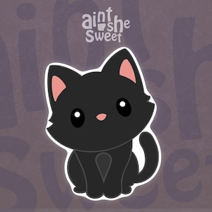 Black Cat Cookie Cutter for Halloween (Cookie, Clay, and Fondant Cutter)