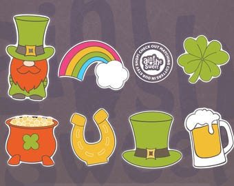 St. Patrick's Cookie Cutters, Shamrock, Leprechaun Hat, Horseshoe, Rainbow, Beer Glass - FAST SHIPPING!