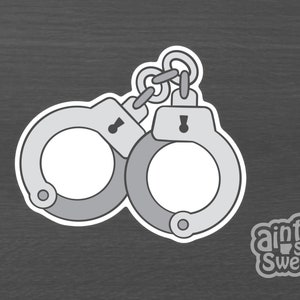 Handcuffs Cookie Cutter, Police Theme (Cookie, Fondant, and Clay Cutter)