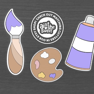 Artist Cookie Cutter Set, Painting Supplies for the Artist (Cookie, Clay, and Fondant Cutter)