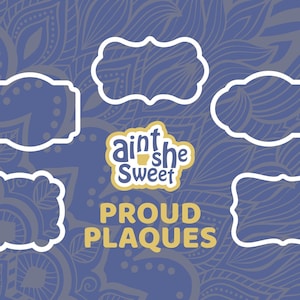 Plaque Cookie Cutters, Various Frames and Shapes - FAST SHIPPING!