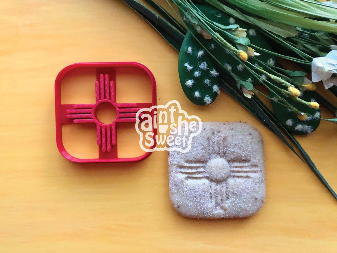 Square Zia Cookie Cutter Biscochito Cutter With Southwest Etsy