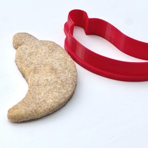 Biscochito Cookie Cutter and Stamp, Chili Pepper with Zia Symbol (TWO PIECE SET) image 8