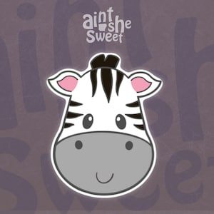 Zebra Cookie Cutter | Jungle Safari Party Cookie Cutter | Zebra Face Cutter | Baby Shower, Birthday Cookie | FAST SHIPPING!