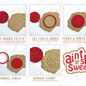 Personalized Cookie Cutter for Christmas, Stamp with Family Name, Perfect Christmas Gift image 3