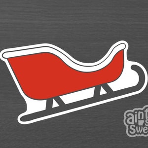 Sleigh Cookie Cutter for Christmas, Santa&#39;s Sleigh (Cookie, Fondant, and Clay Cutter)