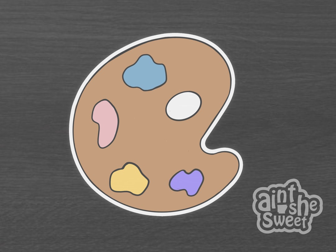 Paint Palette Cookie Cutter Artist Painting Supplies cookie Etsy