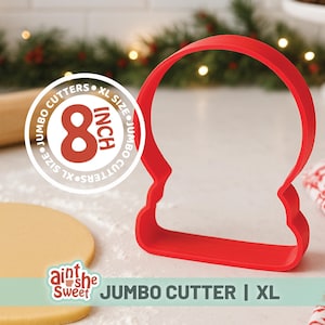 LARGE Snow Globe Cookie Cutter, JUMBO Christmas Cookie Cutter, Fun Family Holiday Baking, GIANT Snow Globe - 8 Inch!