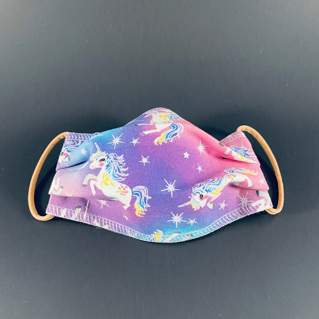 Unicorn Face Mask/ Womens Face Mask/ Kids Face Mask/ Toddler Face Mask