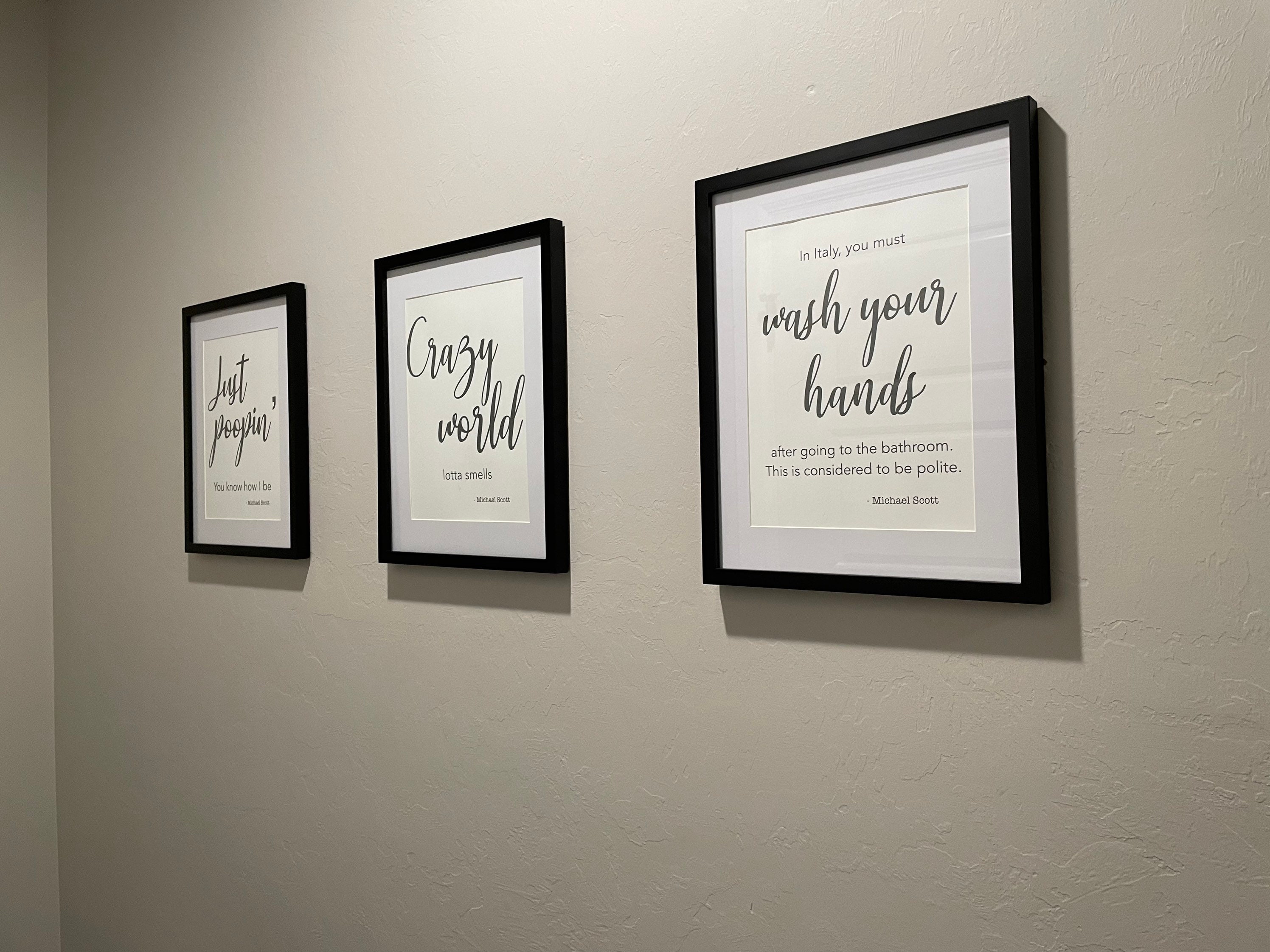 Das Büro inspirierte Badezimmerschilder | Etsy