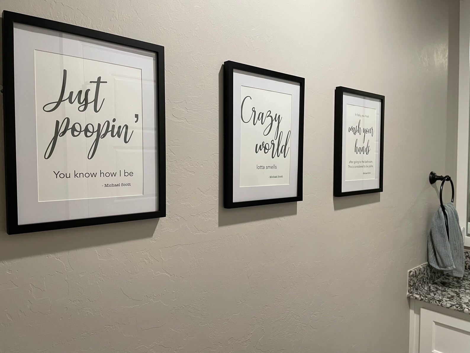 Das Büro inspirierte Badezimmerschilder | Etsy