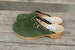 Swedish Clogs  - BONDA green - Sandals Moccasins Wooden Women clogs Leather Clog Womens clogs Boots Womens Wood brown suede natural gift her 
